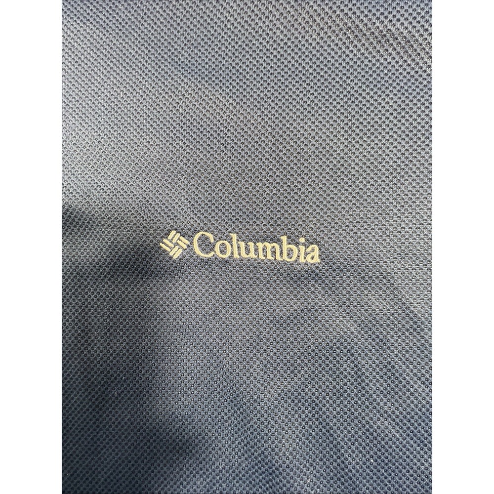 Columbia Polo Shirt Mens XL Navy Blue Omni-Wick Mesh Performance Golf Top - Picture 4 of 8
